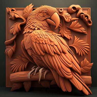 3D model Alex parrot famous animal (STL)